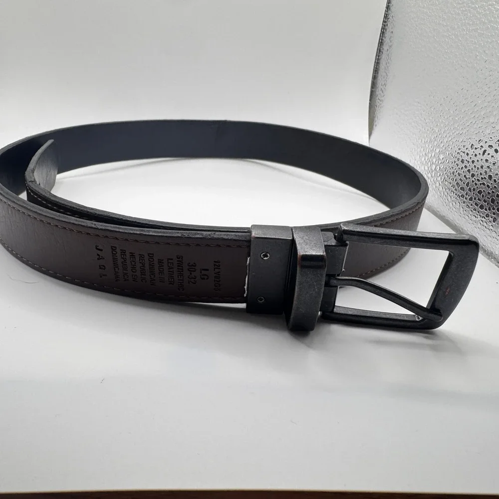 Levis Mens Reversible Belt‎ Black Brown Synthetic Leather 30-32 12LV02GS